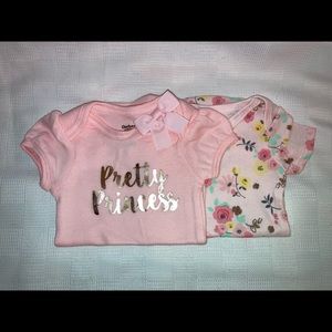 Pair of Gerber Girls Onsie's